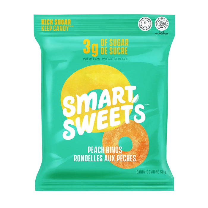 Smart Sweets Candy - Peach Rings 50g