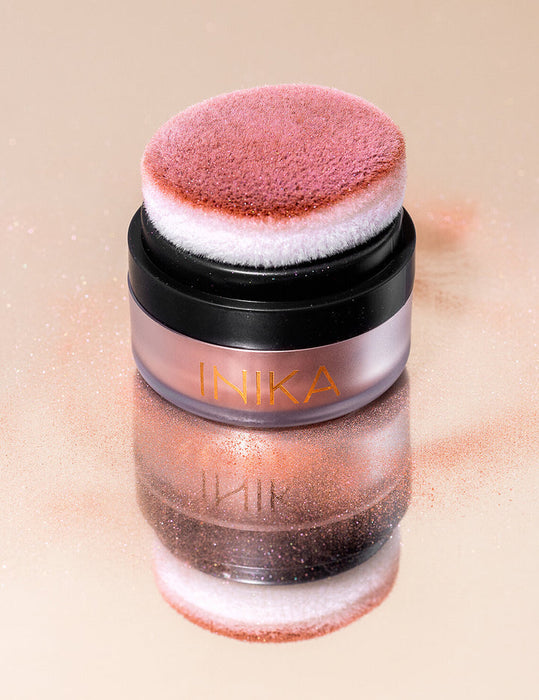 Inika Mineral Blush Puff Pot Rosy Glow 1pot