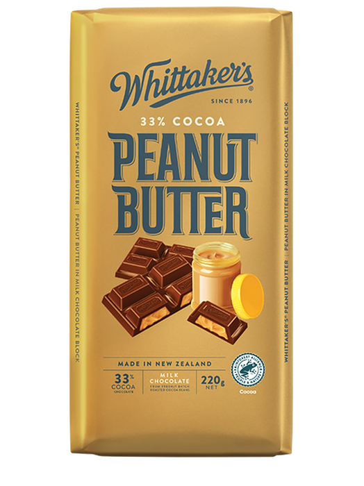 Whittaker's Peanut Butter Bar 220g