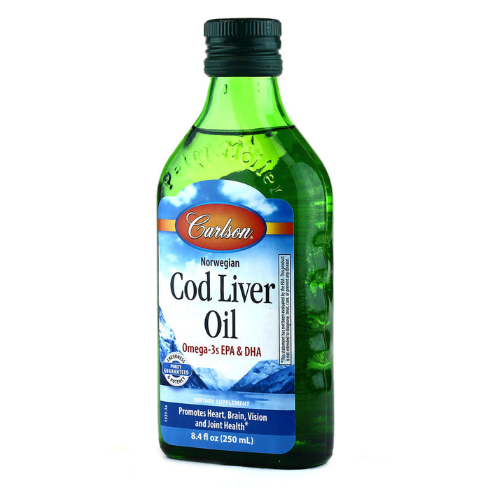 Carlson Wild Norwegian Cod Liver Oil -Lemon flavour 250ml