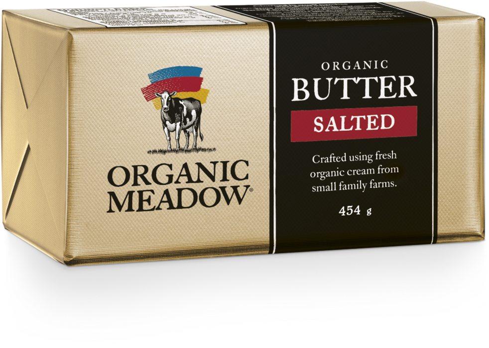 Organic Meadow Grass Fed Butter, Salted 454g