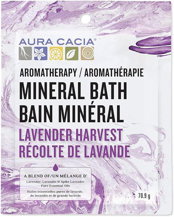 Aura Cacia Mineral Bath Aromatherapy Lavender Harvest  70.9g