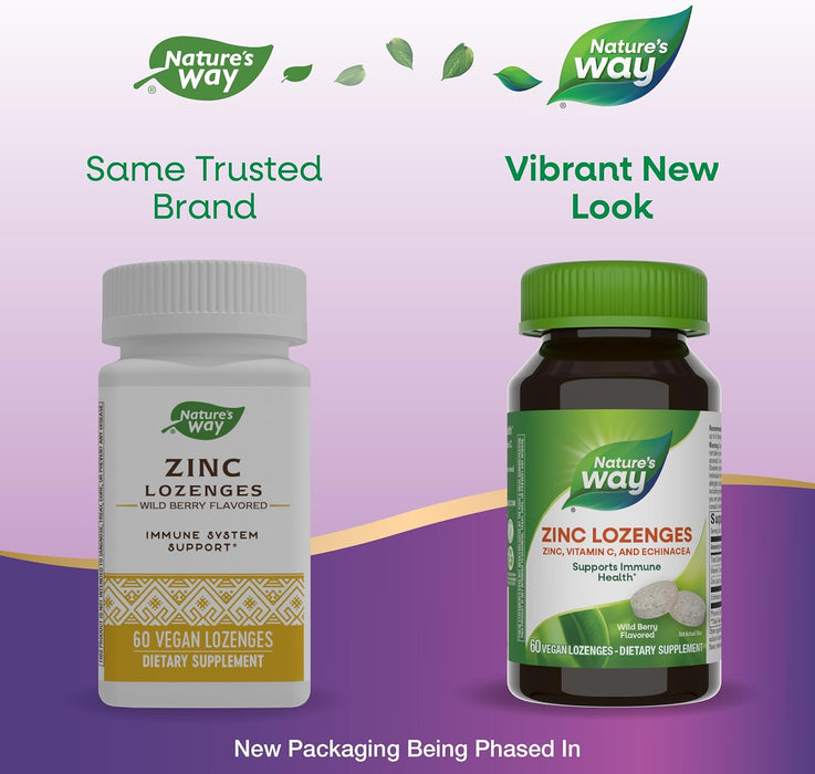 Nature's Way Zinc Lozenges with Echinacea & Vitamin C 60lozenges