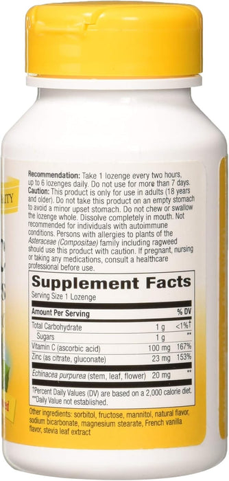 Nature's Way Zinc Lozenges with Echinacea & Vitamin C 120lozenges