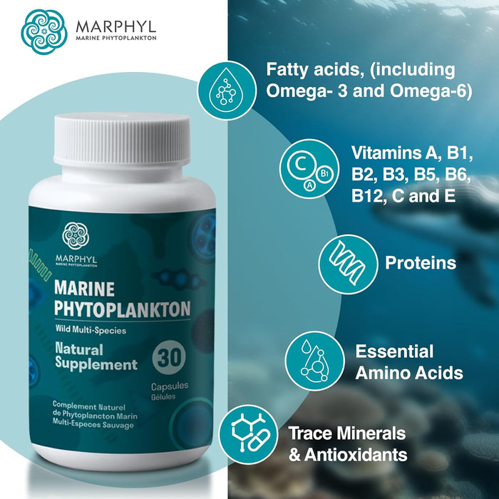 Marphyl Marine Phytoplankton (Wild Multi-Species)  30vcaps