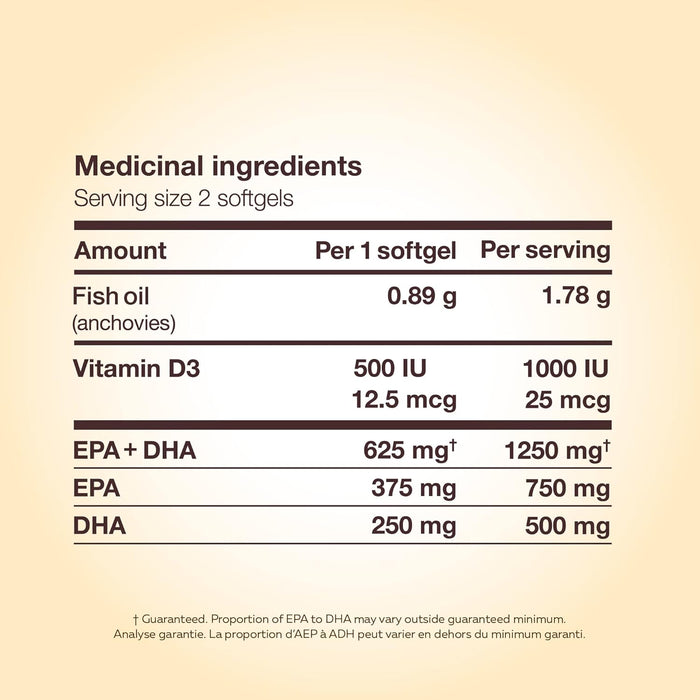 NutraSea Omega-3 Liquid Gels With Vitamin D3 240softgels