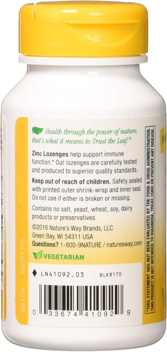 Nature's Way Zinc Lozenges with Echinacea & Vitamin C 120lozenges