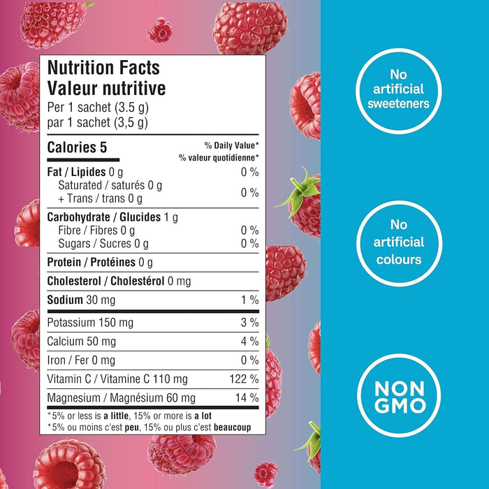 Organika Electrolytes Wild Raspberry - 25 sachet box 25 sachets