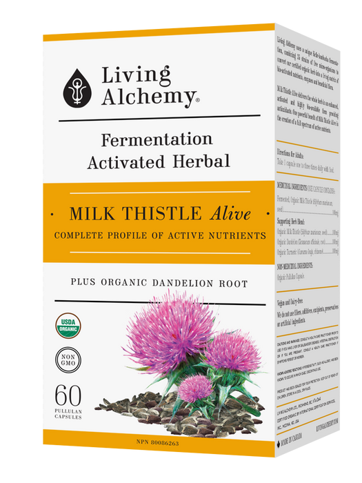 Living Alchemy Milk Thistle Alive 60 Caps