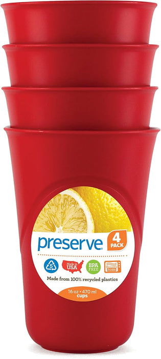 Preserve Everyday Cups - Pepper Red  4pack