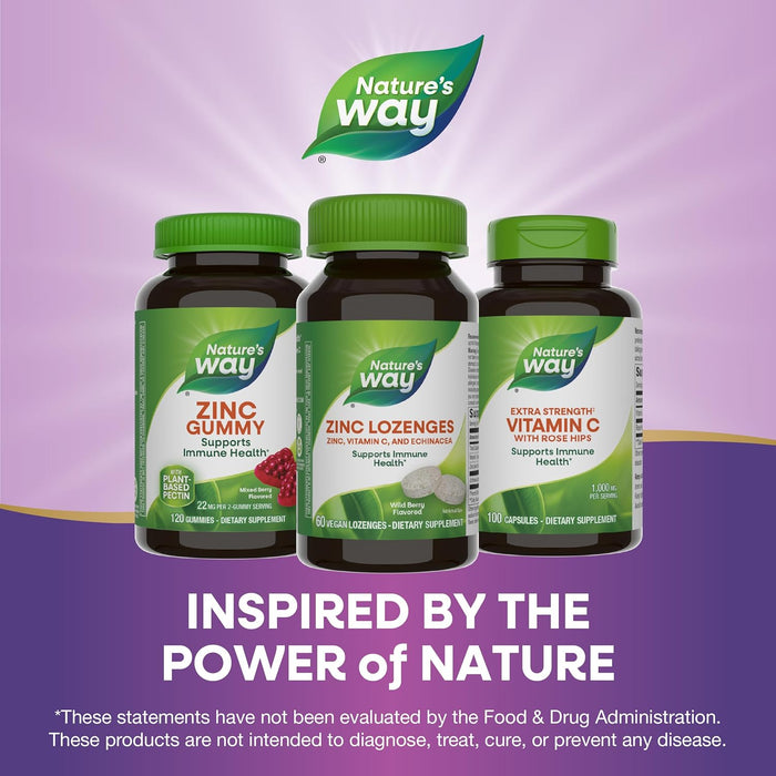 Nature's Way Zinc Lozenges with Echinacea & Vitamin C 60lozenges