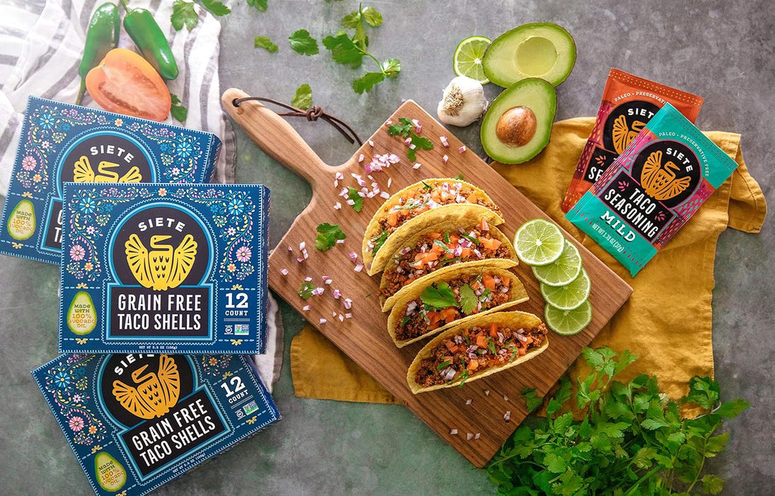 Siete Preservative Free Taco Seasoning, Gluten Free, Mild 37g