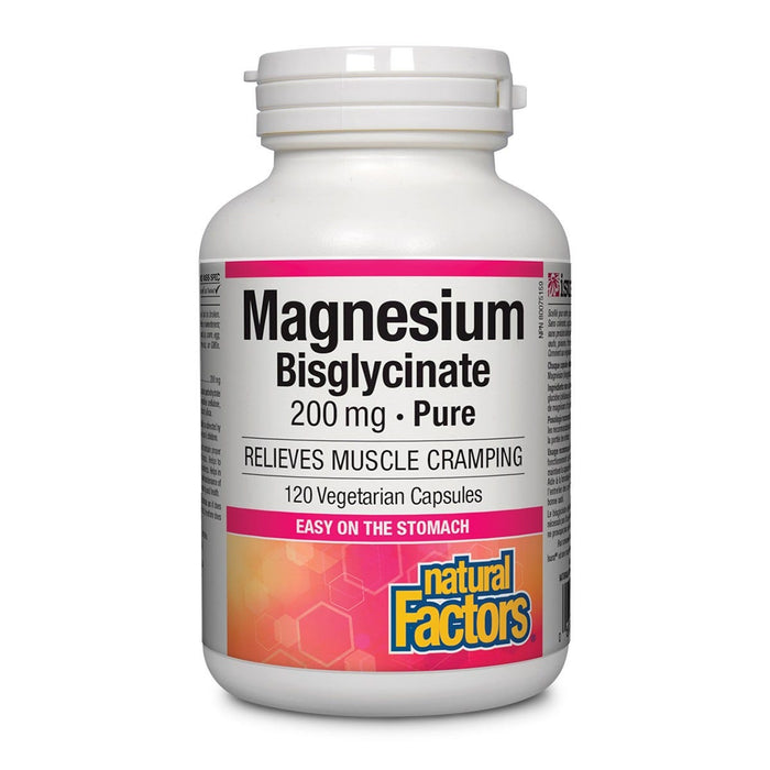 Natural Factors Magnesium Bisglycinate 200mg 120VEGCAPS