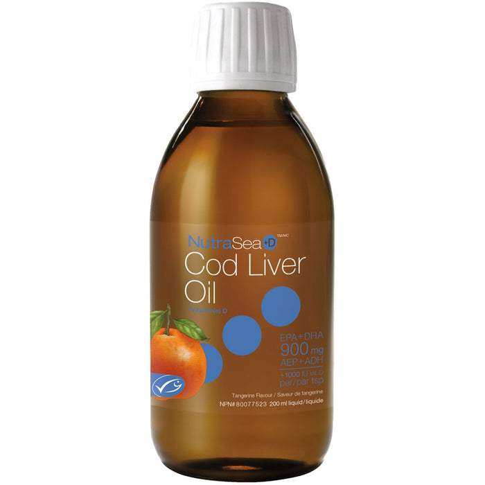 NutraSea Cod Liver Oil with Vitamin D3 200ml