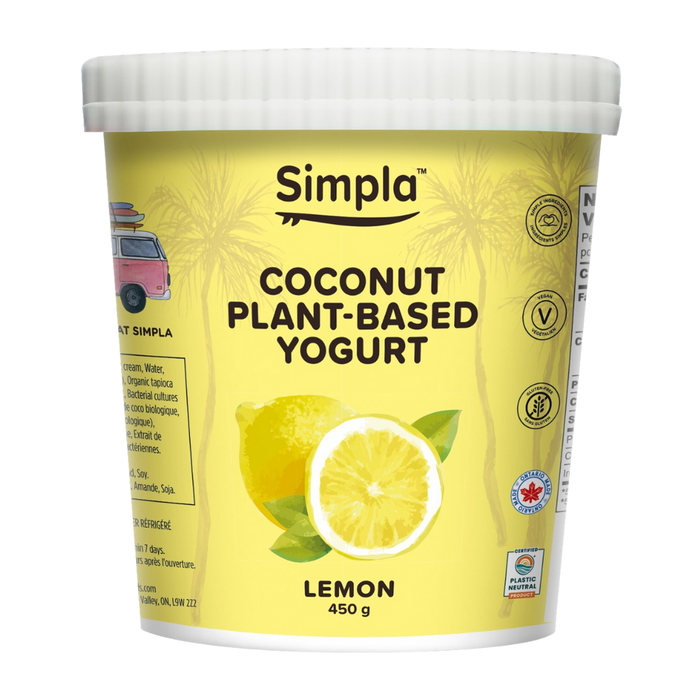 Simpla Lemon Coconut Plant-Based Yogurt 450g