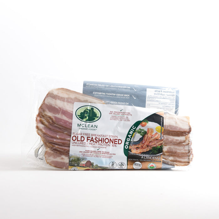 Mclean Organic Old Fashioned Breakfast Strips Meat Protein 16% 250g