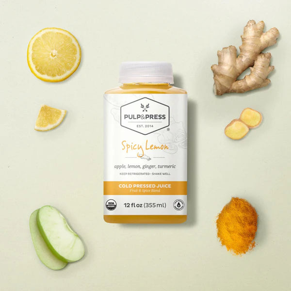 Pulp&Press Spicy Lemon Cold Pressed Organic Juice 355ml