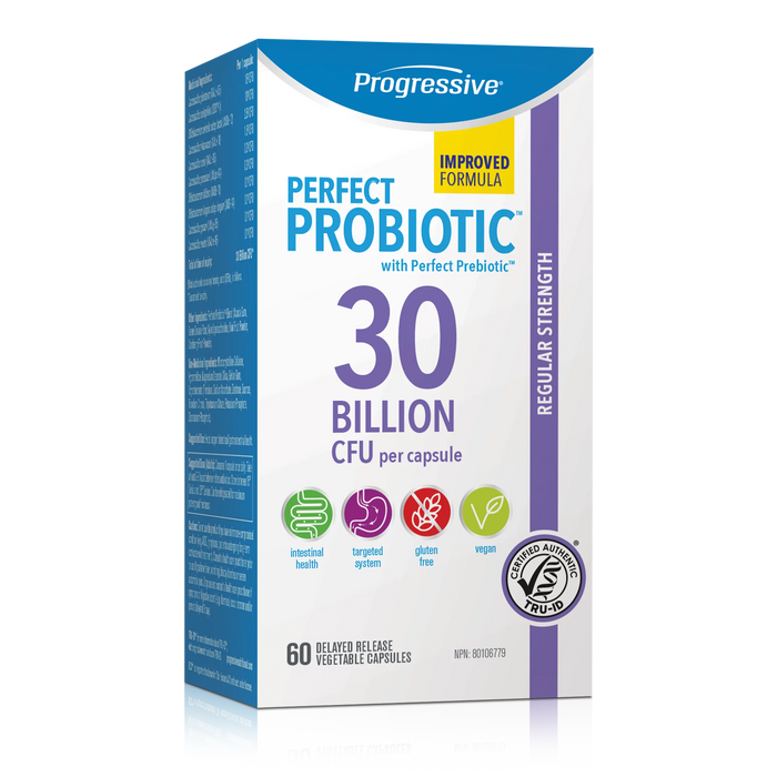 Progressive Perfect Probiotic 30Billion CFU per capsule 60vegiecaps