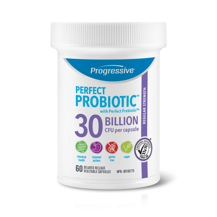 Progressive Perfect Probiotic 30Billion CFU per capsule 60vegiecaps