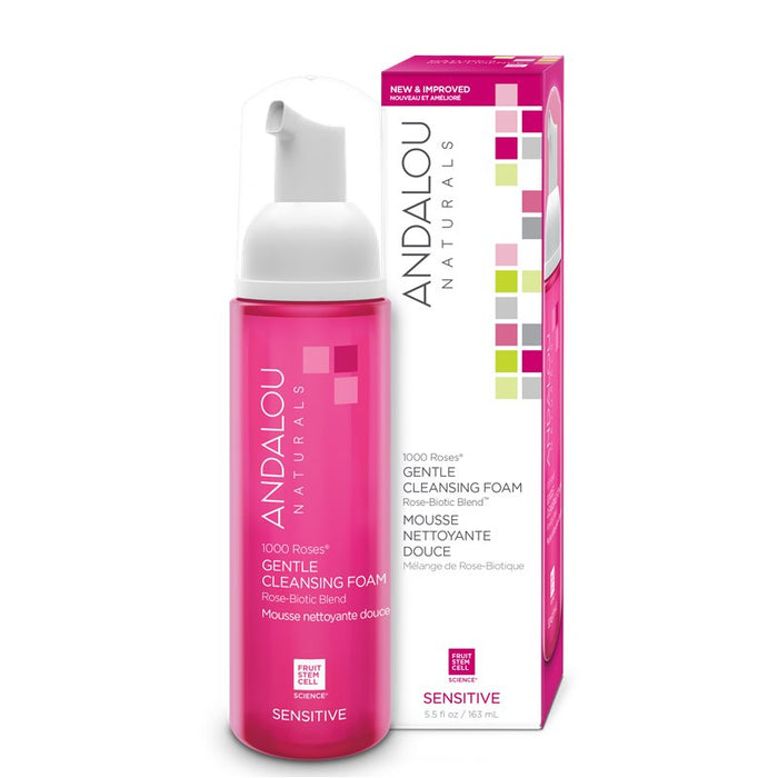 Andalou Naturals 1000 Roses Gentle Cleansing Foam  163ml