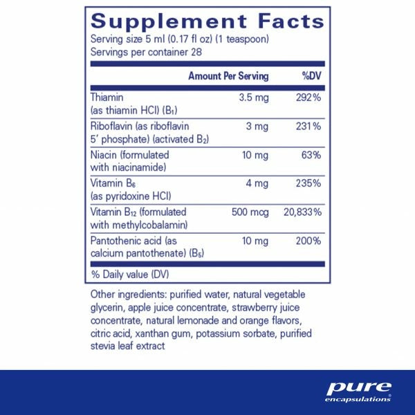Pure Encapsulations B-Complex Liquid 140ml