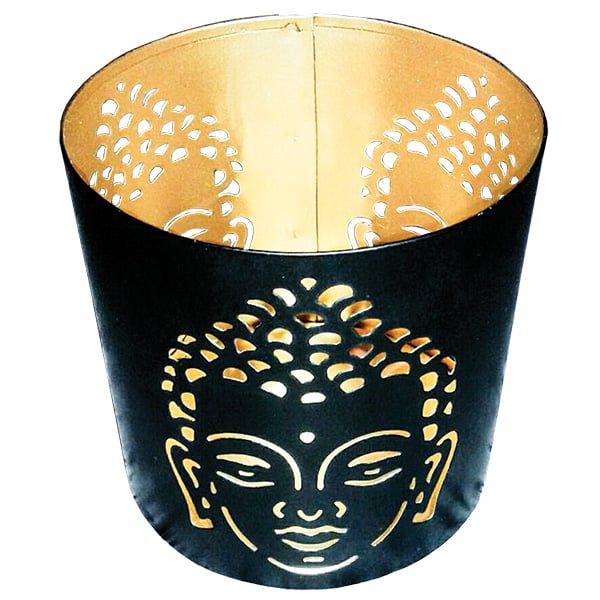 Nature's Expression Candle Holder Tin Buddha