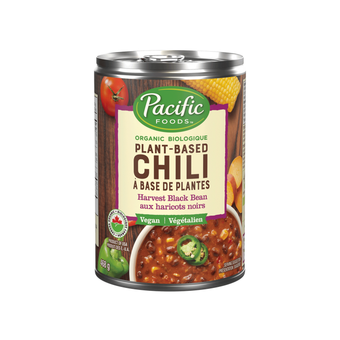 Pacific Foods Plant Based Chili, Harvest Black Bean  468g