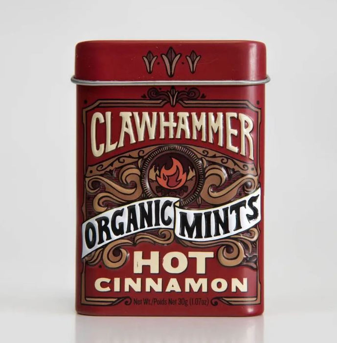 Clawhammer Organic Mints Hot Cinnamon 30g