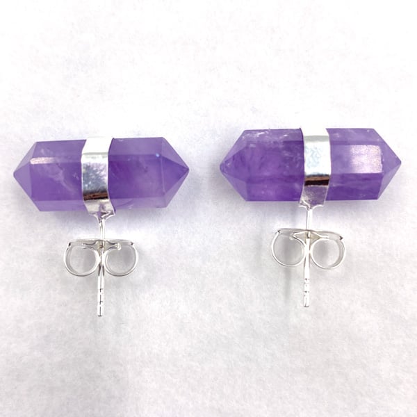 Nature's Expression Zenature Amethyst Polished Stud