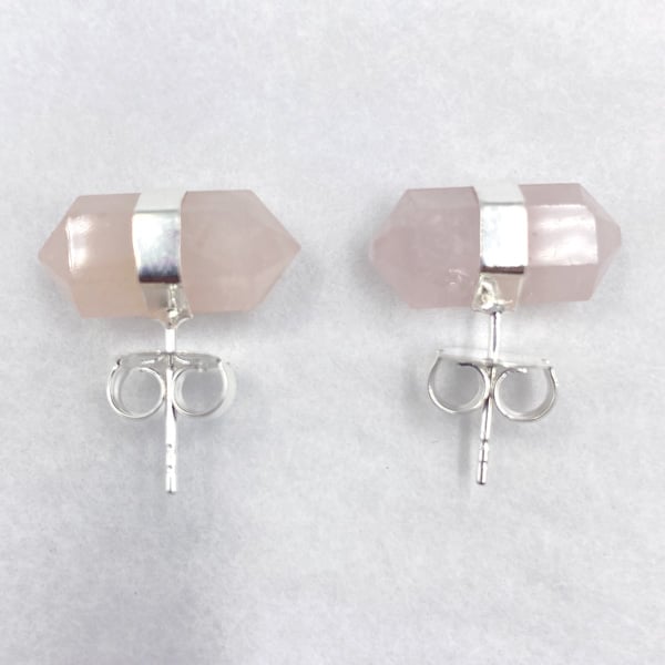 Nature's Expression Zenature Rose Quartz Polished Stud