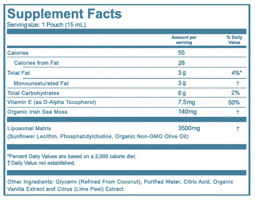 Akasha Superfoods Liposomal Sea Moss Gel Sweet Citrus  15mlx30