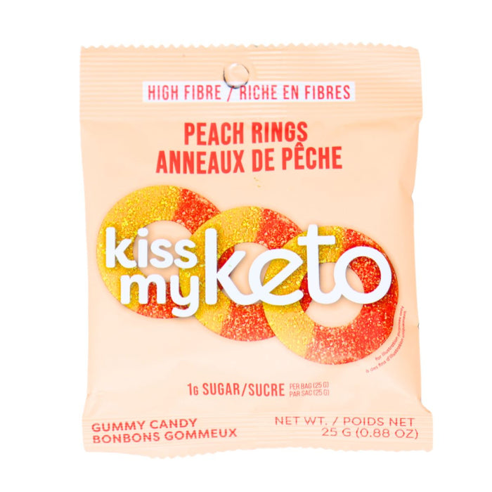 Kiss My Keto Peach Rings 25g