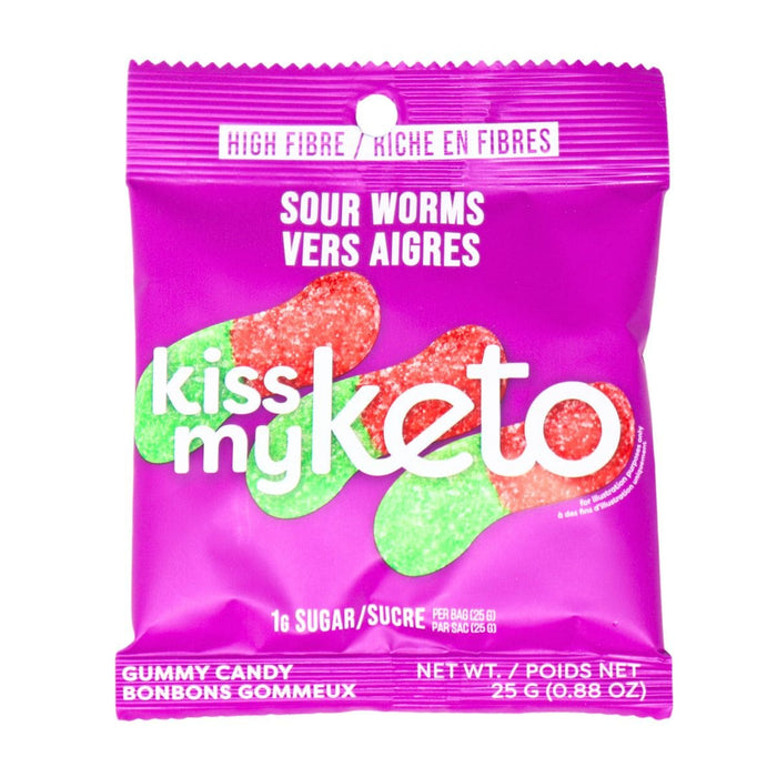 Kiss My Keto Sour Worms 25g