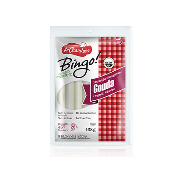 La Chaudiere Organic Gouda Cheese Sticks 168g