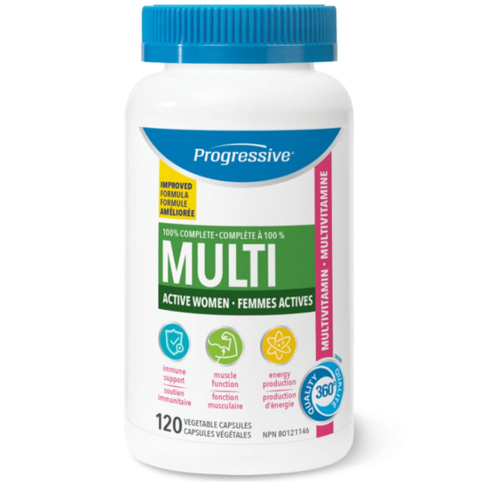 Progressive Women's Active Multivitamin 120 Capsules