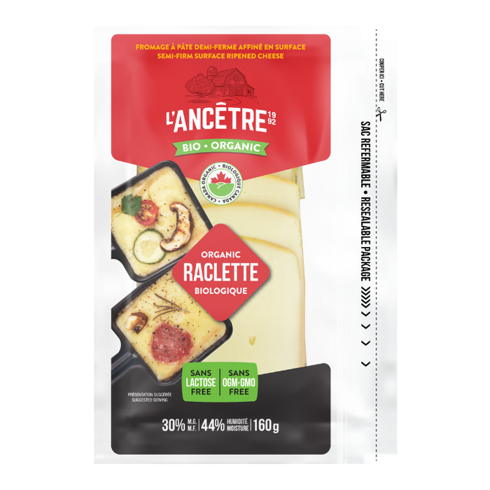 L'Ancetre Organic Raclette Lactose Free 160g