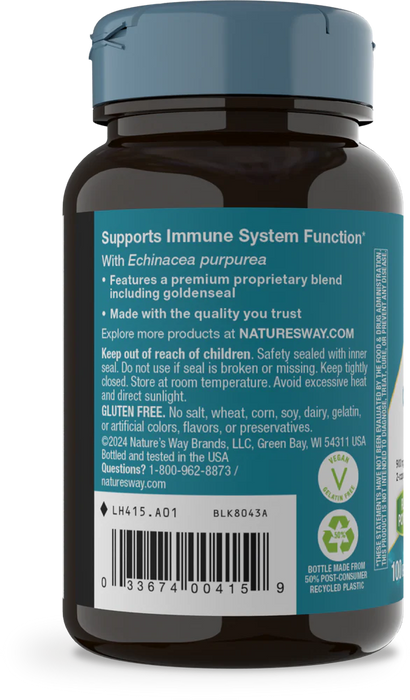 Nature's Way Echinacea with Goldenseal 100cap