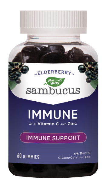 Nature's Way Sambucus Standardized Elderberry Gummies - Original Cold ...