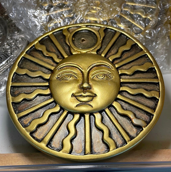 Nature's Expression Golden Sun Incense Holder 1each